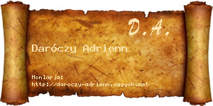 Daróczy Adrienn névjegykártya