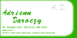 adrienn daroczy business card